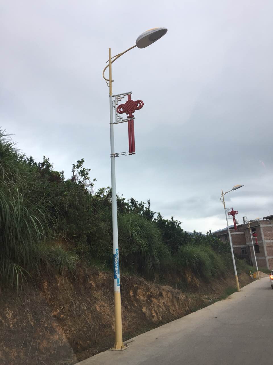 福建漳州48套led中國結(jié)路燈竣工，曬圖啦！